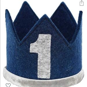 Classic Felt 1st Birthday Crown Hat